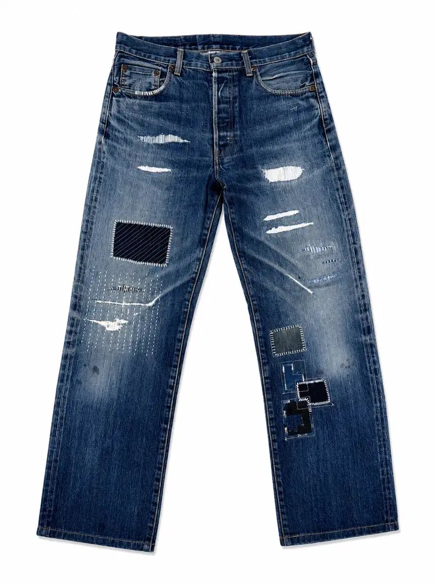 リーバイス 503B XX セルビッジ 刺し子 パッチワーク パンツ