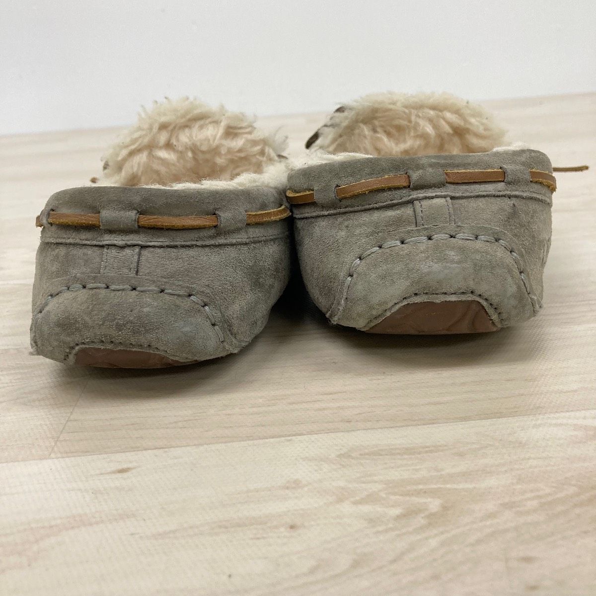 UGG/アグ モカシン スリッポン 25cm グレー S/N 5612 ボア ムートン