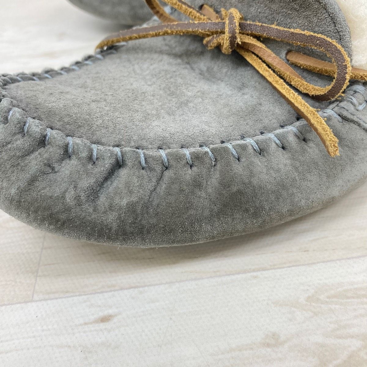 UGG/アグ モカシン スリッポン 25cm グレー S/N 5612 ボア ムートン
