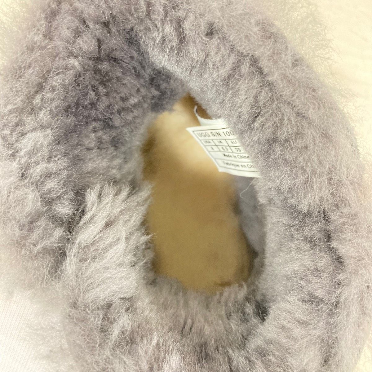 UGG/アグ ムートンブーツ 25cm グレー ラメ ラインストーン 1008822