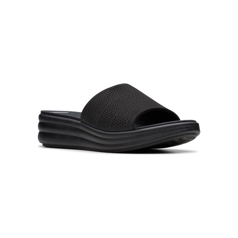 クラークス レディース シューズ サンダル Clarks Driftwist Womensandals Black ブラック