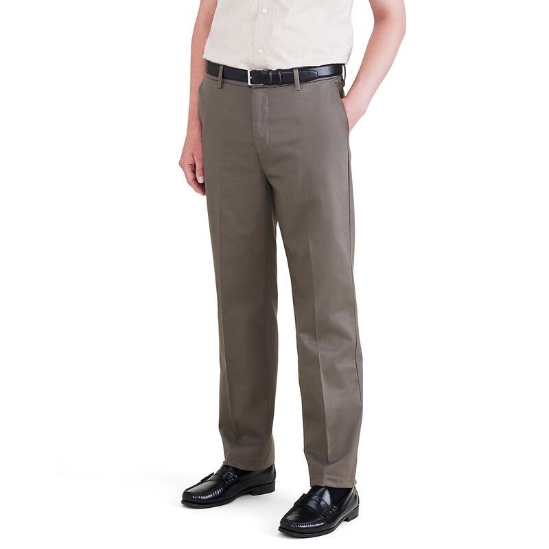 ドッカーズ メンズ ボトムス カジュアルパンツ Mens Dockersignature IronFree Stain Defender StraightFit Khaki Pants Dark Pe