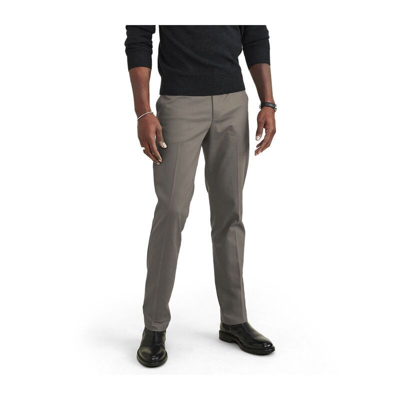 ドッカーズ メンズ ボトムス カジュアルパンツ Mens Dockersignature IronFree Stain Defender SlimFit Khaki Pants Dark Pebble