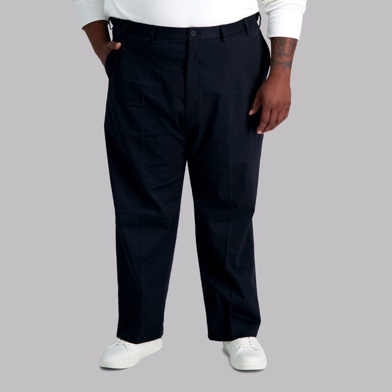 ハガー メンズ ボトムス カジュアルパンツ トール Big Tall Haggar Iron Free ClassicFit FlatFront Pants Black ブラック