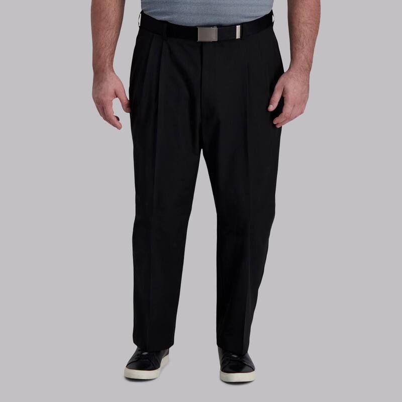 ハガー メンズ ボトムス カジュアルパンツ プリーツ トール Big Tall Haggar Cool Right ClassicFit Pleated Performance Flex Pants