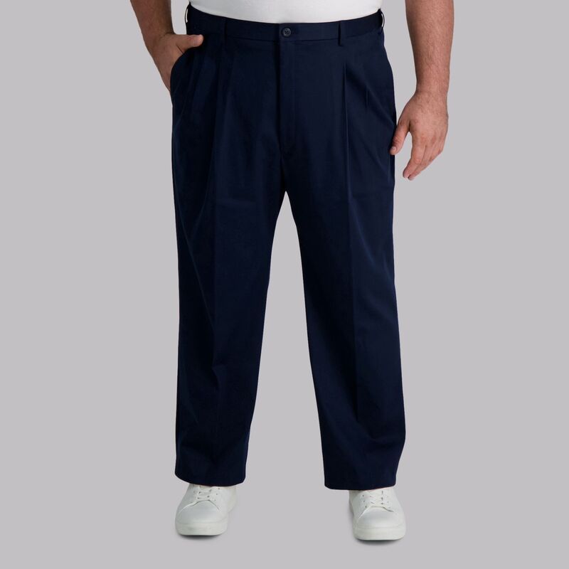 ハガー メンズ ボトムス カジュアルパンツ プリーツ トール Big Tall Haggar Premium NoIron Khaki Stretch ClassicFit Pleated Expan