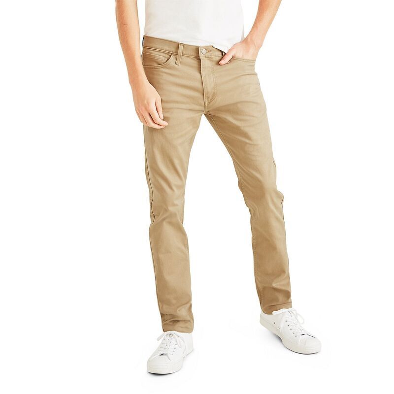 ドッカーズ メンズ ボトムス カジュアルパンツ Mens Dockers Jean Cut All SeasonslimFitech Pants New British Khaki カーキ