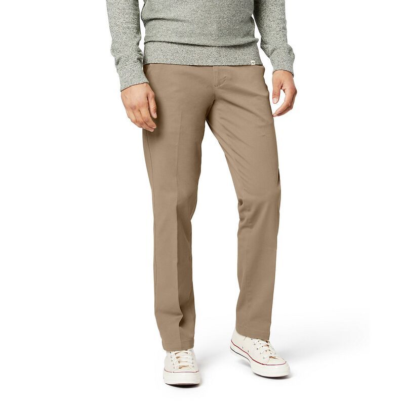 ドッカーズ メンズ ボトムス カジュアルパンツ Mens Dockers Workday StraightFit Smart 360 FLEX Khaki Pants Dark Pebble カーキ