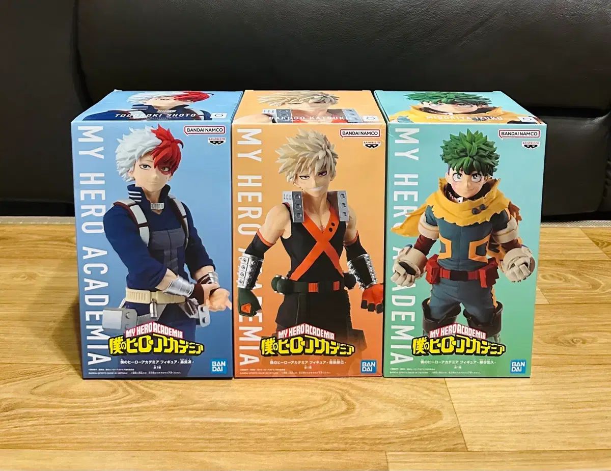 僕のヒーローアカデミア ヒロアカ BANDAI バンダイ 信号機トリオ フィギュア セット (緑谷出久/爆豪勝己/轟 焦凍)