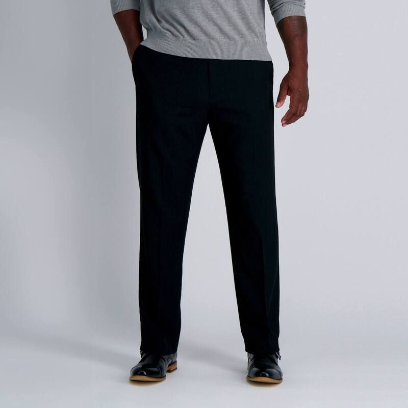 ハガー メンズ ボトムス カジュアルパンツ トール Big Tall JM Haggar Classic Fit Flat Front Dress Pants Black ブラック