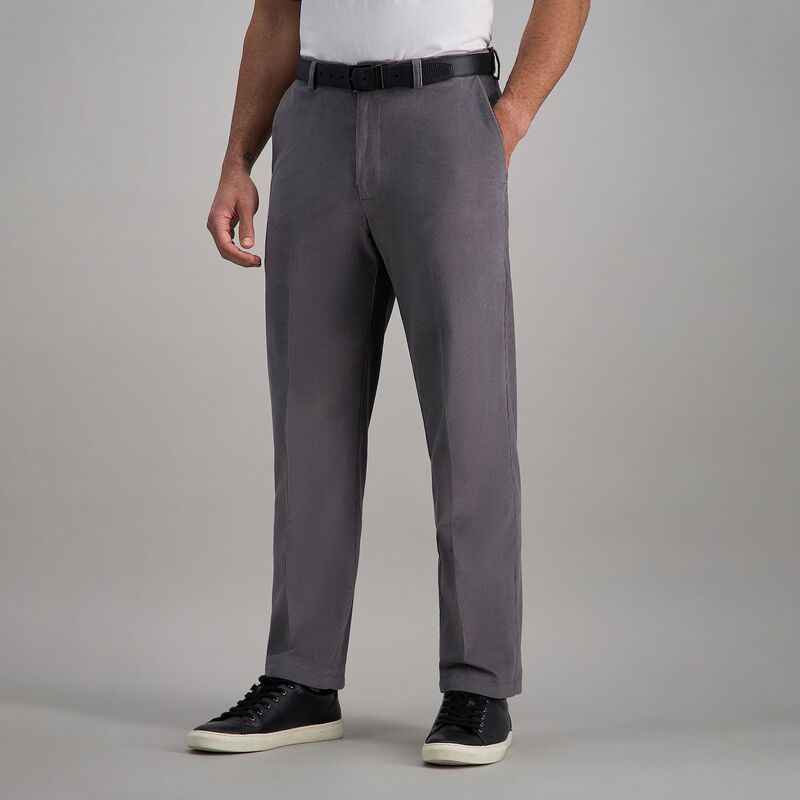 ハガー メンズ ボトムス カジュアルパンツ コーデュロイ Mens Haggar ClassicFit Stretch Expandable Waistband Corduroy Pants Char