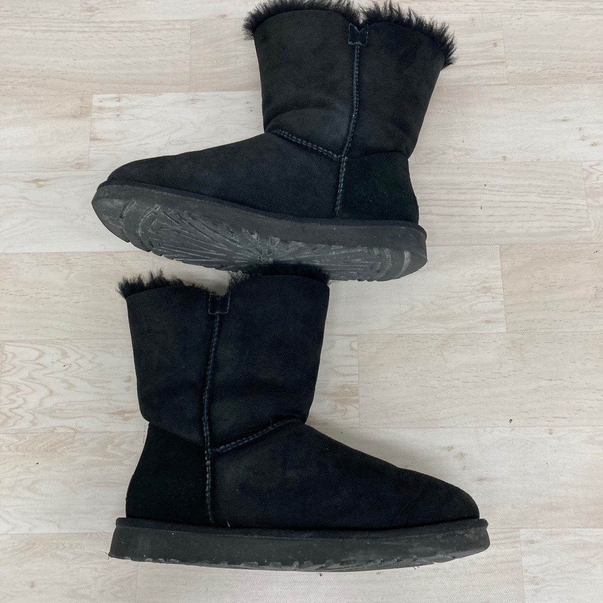 UGG ムートンブーツ ブラック 24cm(USA 7/EU 38) S/N 5803 アグ