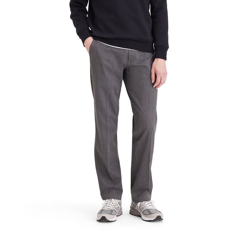 ドッカーズ メンズ ボトムス カジュアルパンツ Mens Dockerstretch Easy Khaki ClassicFit FlatFront Pantstorm Heather ヘザー