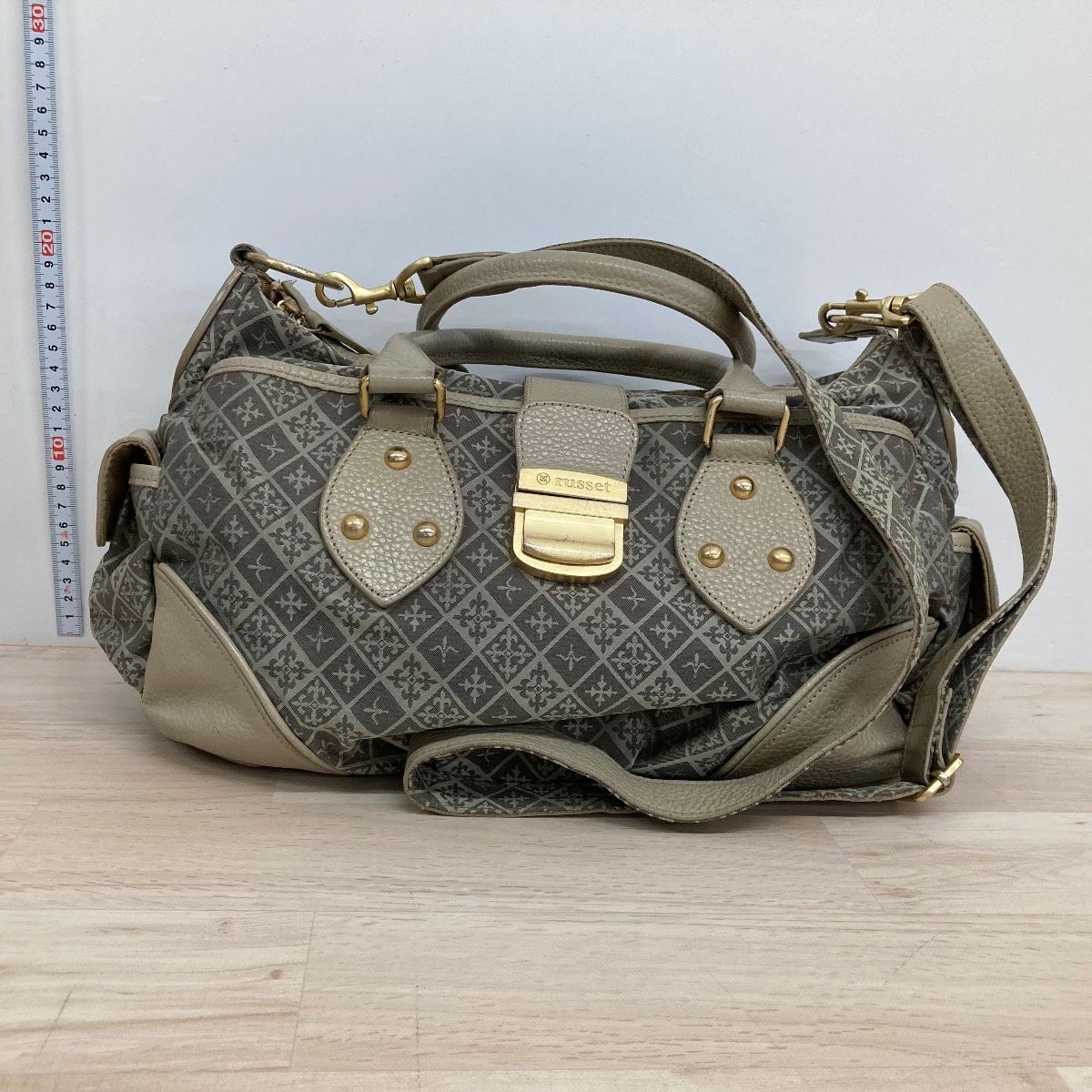 russet/ラシット 2WAY ショルダーバッグ/ハンドバッグ モノグラム柄