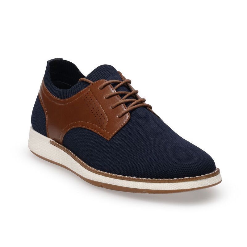 ソノマ メンズ シューズ オックスフォード ニット Sonoma Goods For Life Jaiden2 Mens Knit Shoes Navy Cognac ネイビー