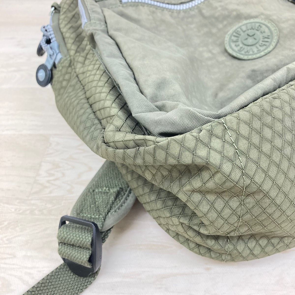 KIPLING/キプリング リュックサック/バックパック カーキ系 格子柄 多 