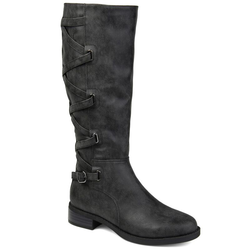ジャーニー レディース シューズ ブーツ・レインブーツ Journee Carly Womens KneeHigh Boots Charcoal チャコール