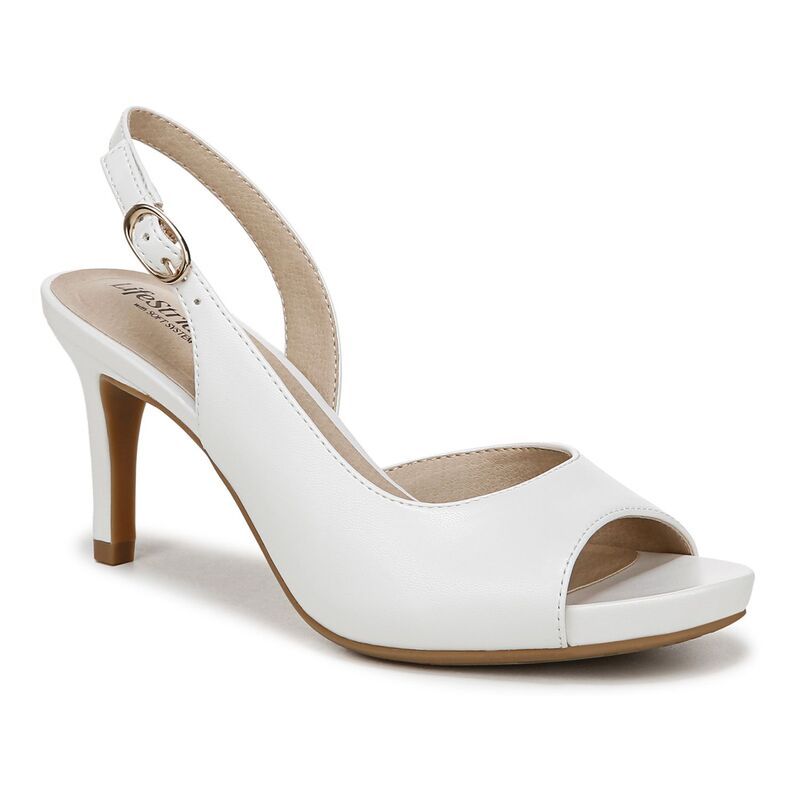 ライフストライド レディース シューズ パンプス LifeStride Teller 2 Womenslingback Pumps Bright White ホワイト