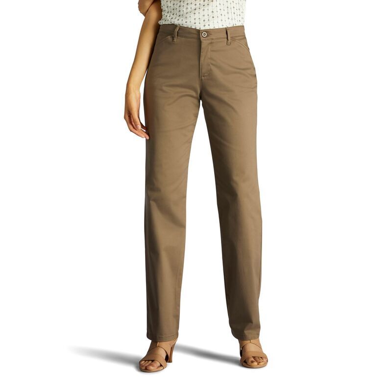 リー レディース ボトムス カジュアルパンツ リラックスフィット Womens LeeRelaxed Fit StraightLeg Twill Pants Deep Breen