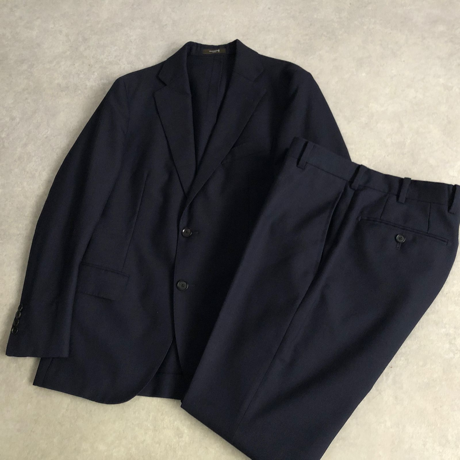 美品 MACKINTOSH LONDON 36R ネイビー セットアップ スーツ