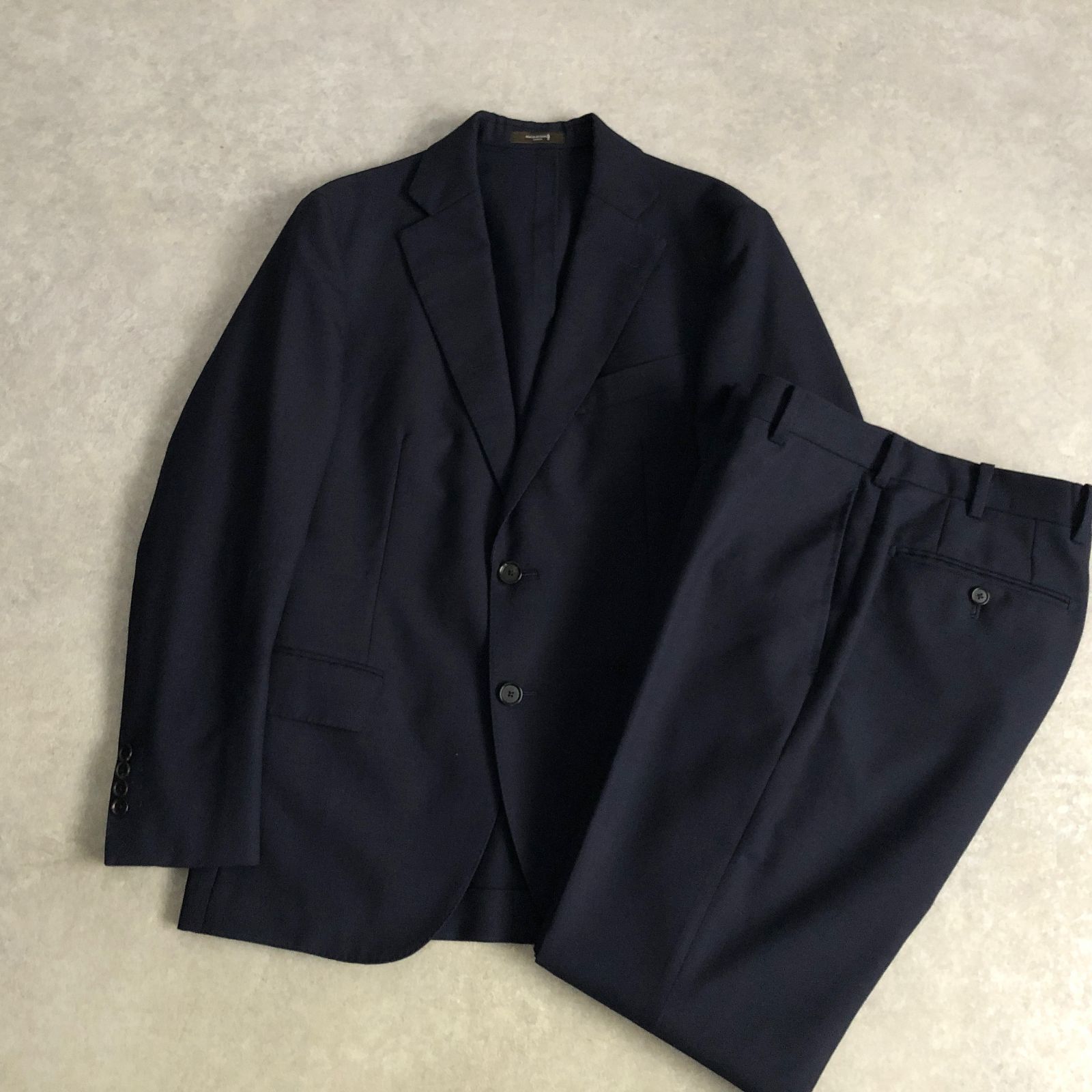 美品 MACKINTOSH LONDON 36R ネイビー セットアップ スーツ