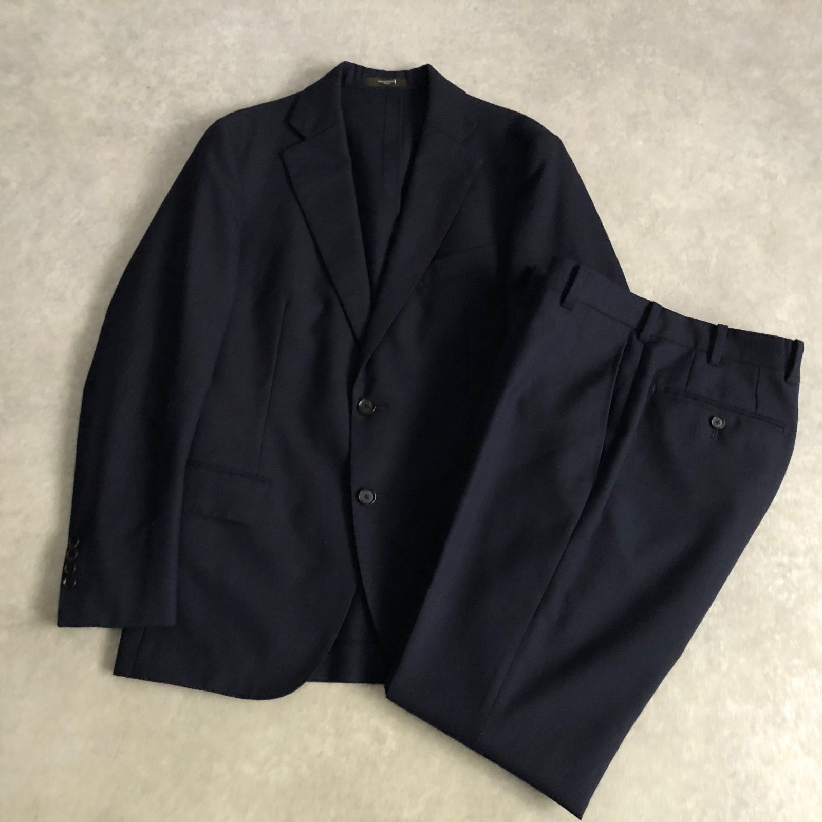 美品 MACKINTOSH LONDON 36R ネイビー セットアップ スーツ マッキントッシュ