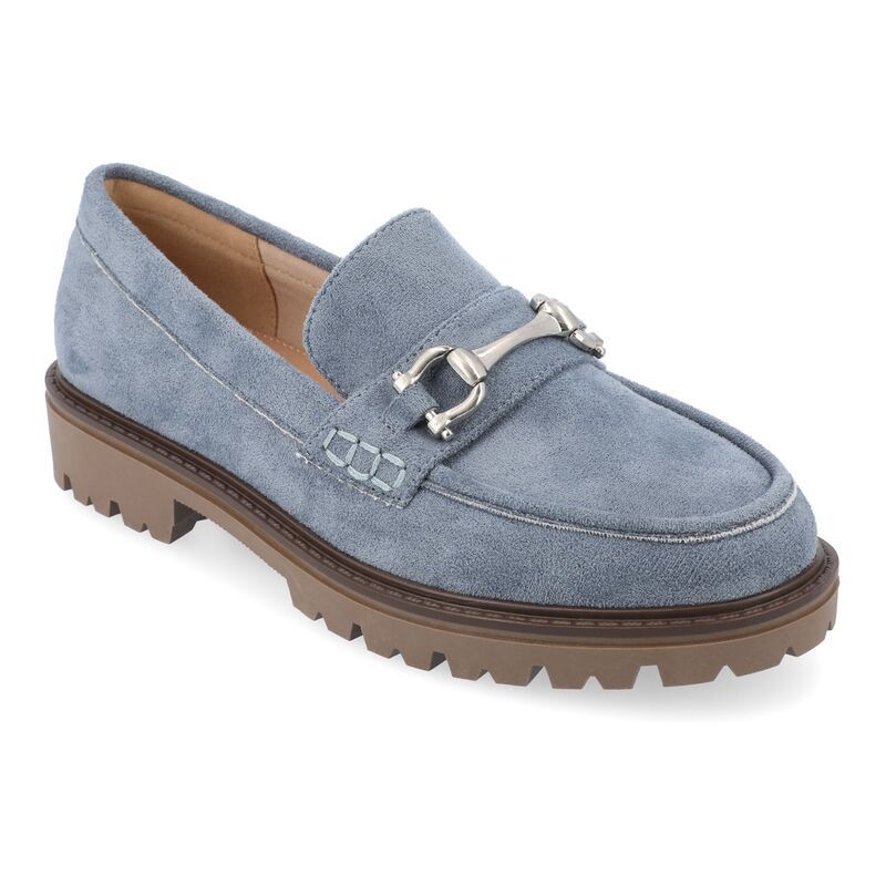 ジュルネ コレクション レディース シューズ スリッポン・ローファー Journee Collection Jessamey Womens Tru Comfort Foam Loafers Blue