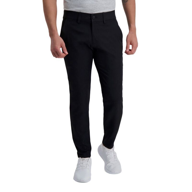 ハガー メンズ ボトムス カジュアルパンツ スリムフィット Mens HaggarR The Active Series Everyday Slim Fit FlatFront Pants Black