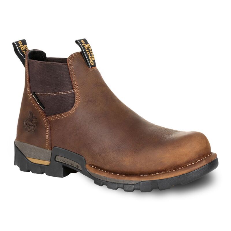 ジョージアブーツ メンズ シューズ ブーツ・レインブーツ チェルシー Georgia Boots Eagle One Mens Waterproof Chelsea Work Boots Brown