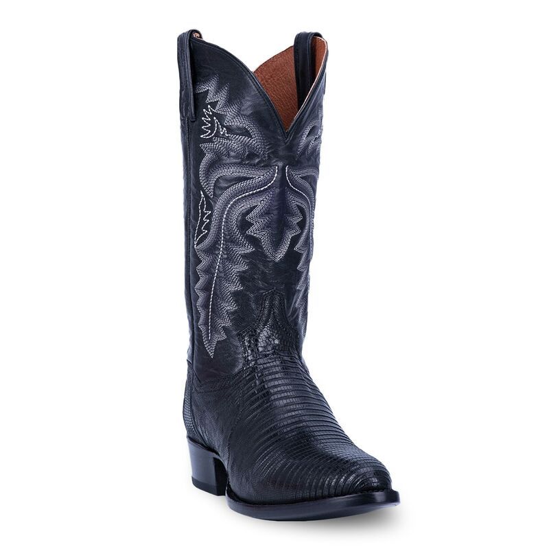 ダンポスト メンズ シューズ ブーツ・レインブーツ Dan Post Winston Mens Lizard Cowboy Boots Black ブラック