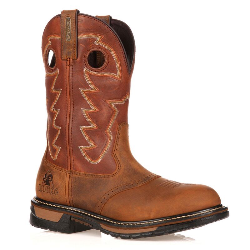 ロッキー メンズ シューズ ブーツ・レインブーツ Rocky Original Ride Branson Roper Mens 11in Waterproof Western Work Bootsaf