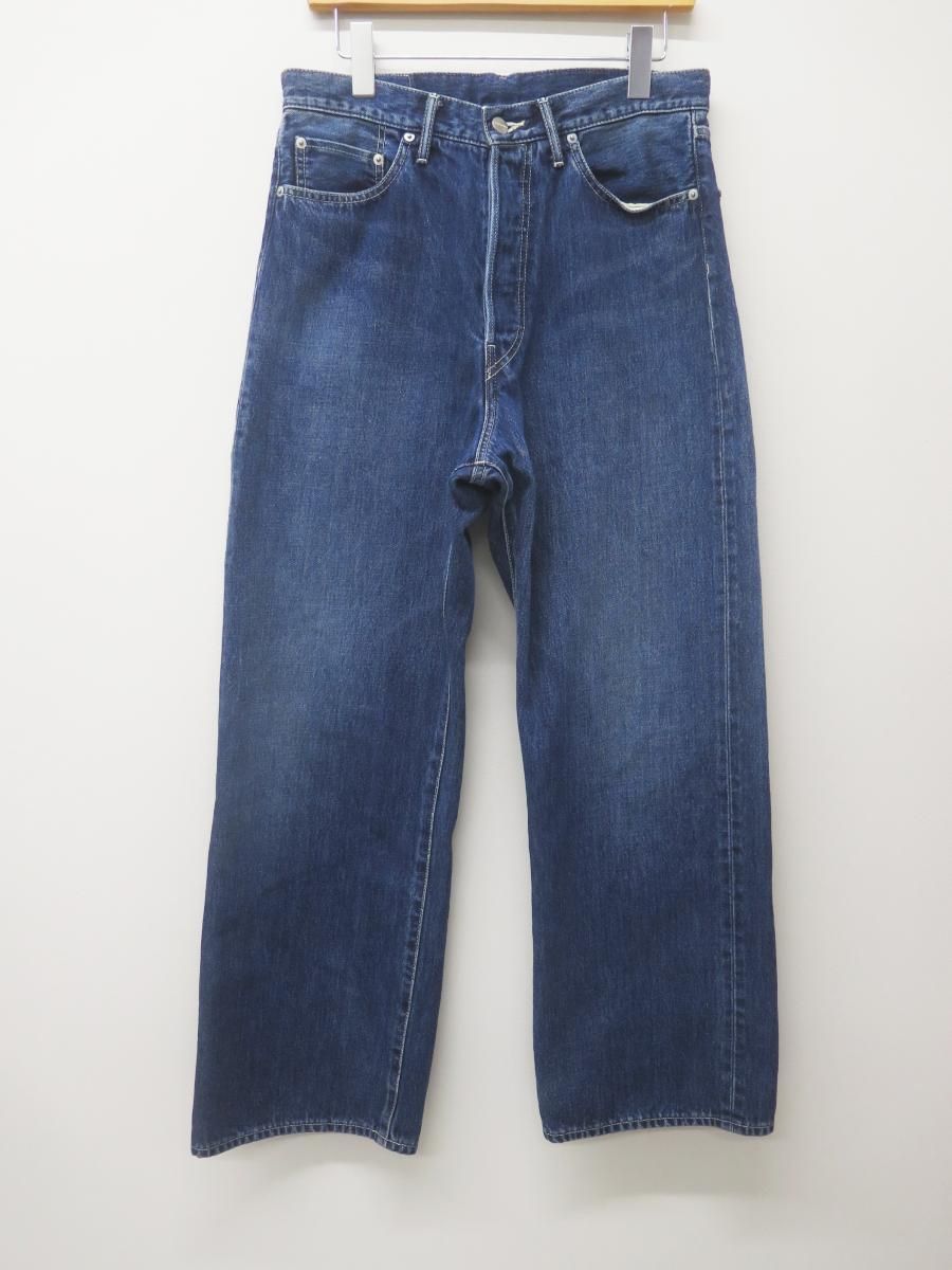 ★8409☆Graphpaper グラフペーパー GU243-40184BD Selvage Denim FivePocket WideStraight Pants デニムパンツ　1