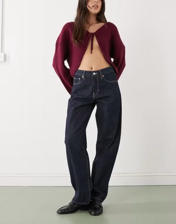 ウィークデイ レディース ボトムス デニムパンツ ジーンズ Weekday Nebula cocoon jeans rinse Blue rinse ブルー