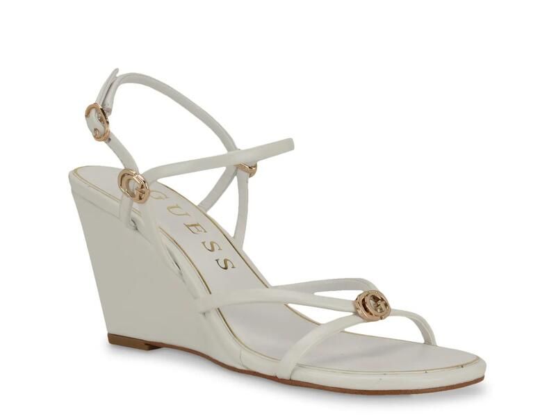 ゲス レディース シューズ サンダル GuessDevve Wedge Sandal Off White オフホワイト