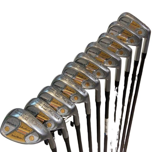 【中古】 本間ゴルフ Twin Marks PROTUNE-N 10S アイアンセット IR 2S DORIC TITANIUM PROTUNE (フレックスその他) メンズ 男性用 右利き 右用 Cランク ゴルフクラブ