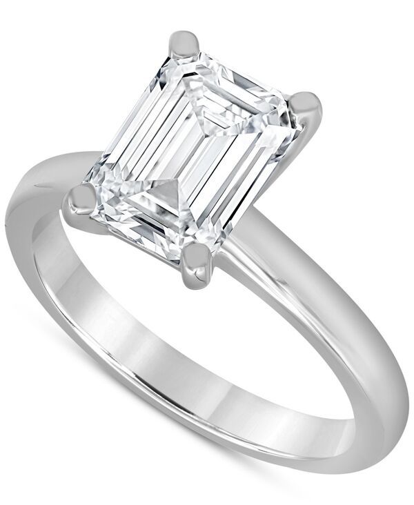 バッジェリーミシュカ レディース アクセサリー リング Badgley Mischka Certified Lab Grown Diamond EmeraldCut Solitairengagemen