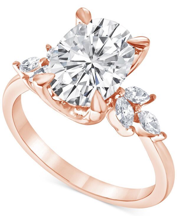 バッジェリーミシュカ レディース アクセサリー リング Badgley Mischka IGI Certified Lab Grown Diamond Oval Engagement Ring 313