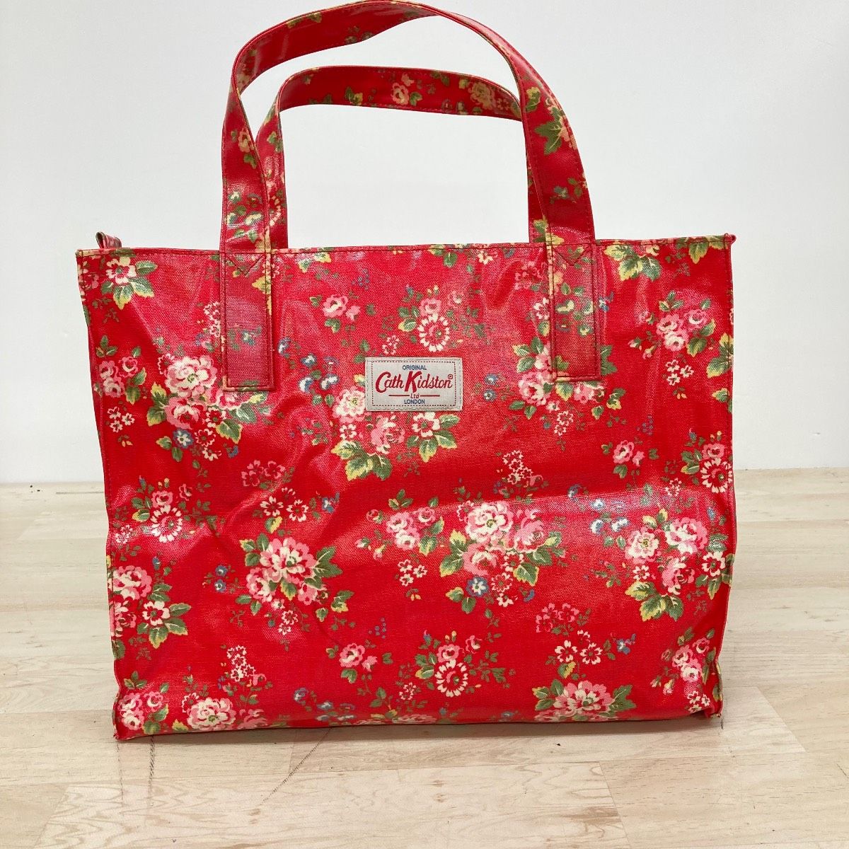 Cath Kidston キャスキッドソン トートバッグ ハンドバッグ レッド/赤