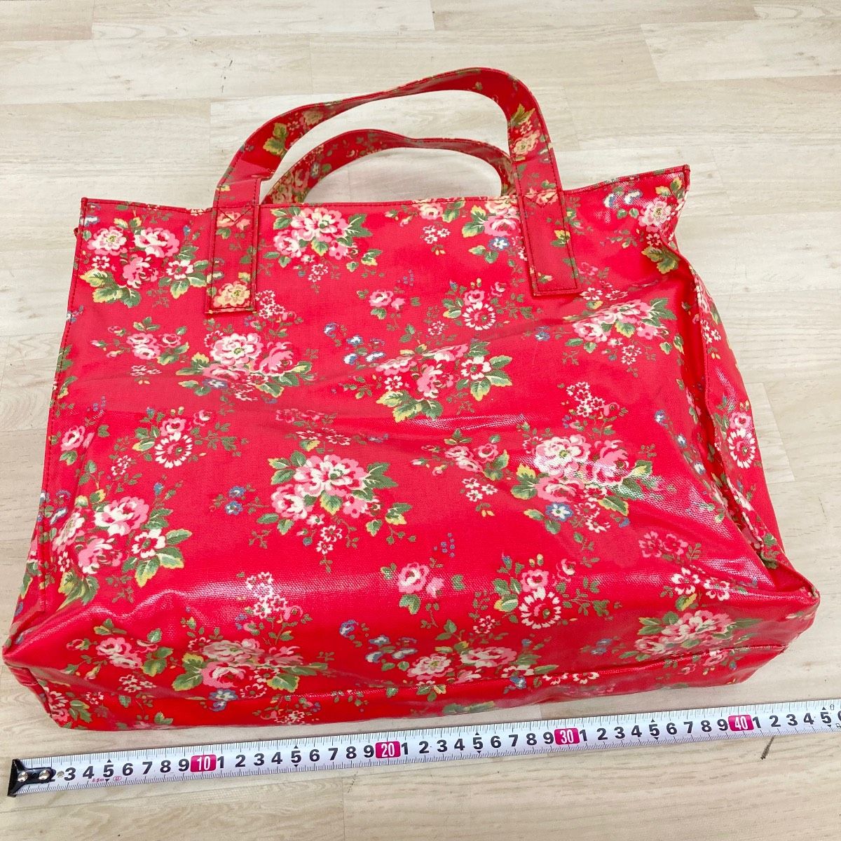 Cath Kidston キャスキッドソン トートバッグ ハンドバッグ レッド/赤