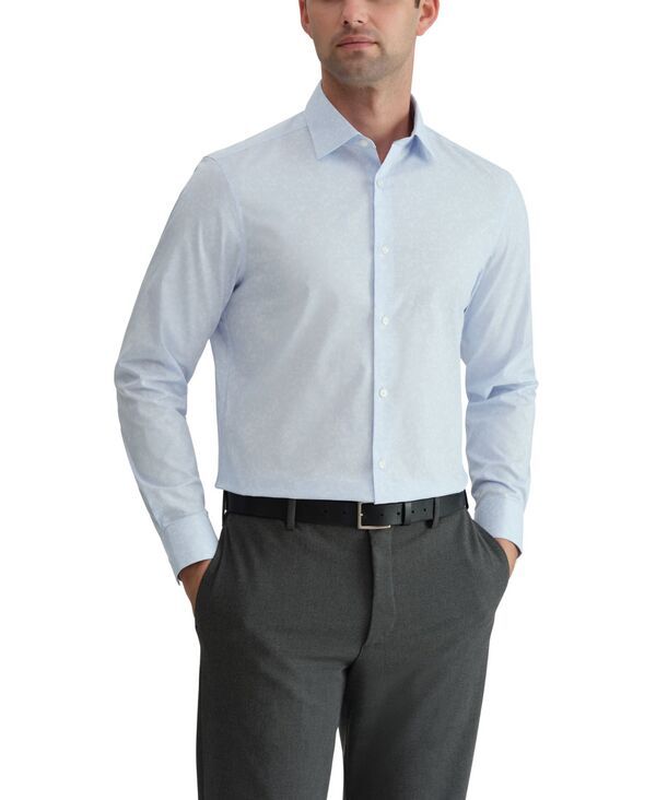 カルバンクライン メンズ トップス シャツ Calvin Klein Mens Performance WrinkleFree SlimFit Dresshirt Blue ブルー
