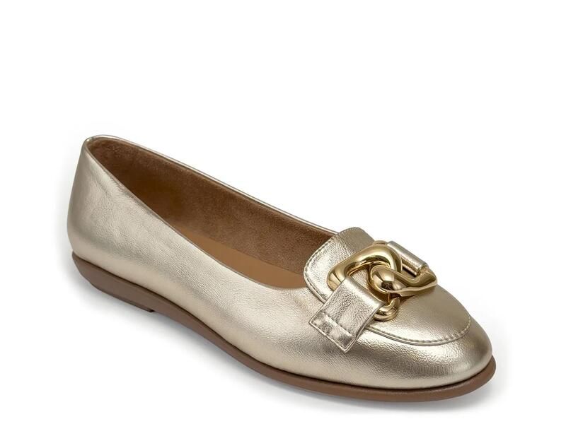 エアロソールズ レディース シューズ パンプス Aerosoles Bell Ballet Flat Gold Metallic ゴールド