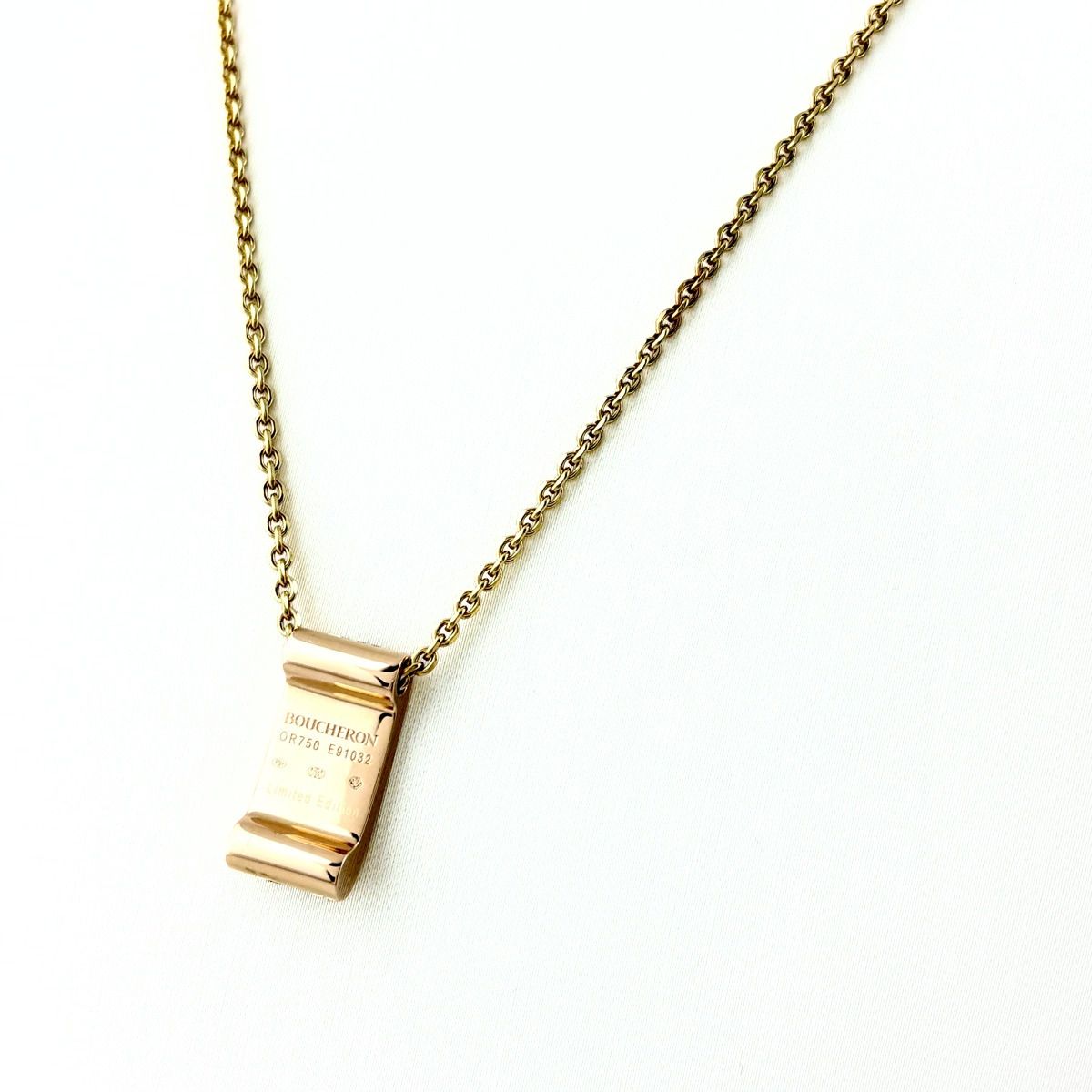 ブシュロン Boucheron キャトル ネックレス YG イエローゴールド PG