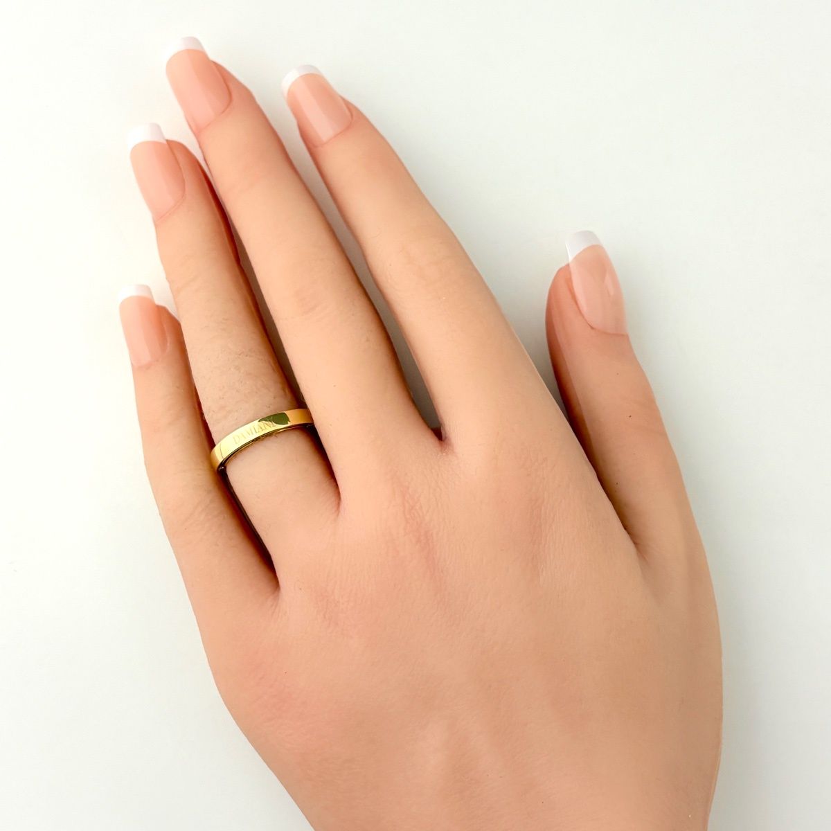 ダミアーニ Damiani D サイド リング YG イエローゴールド 指輪