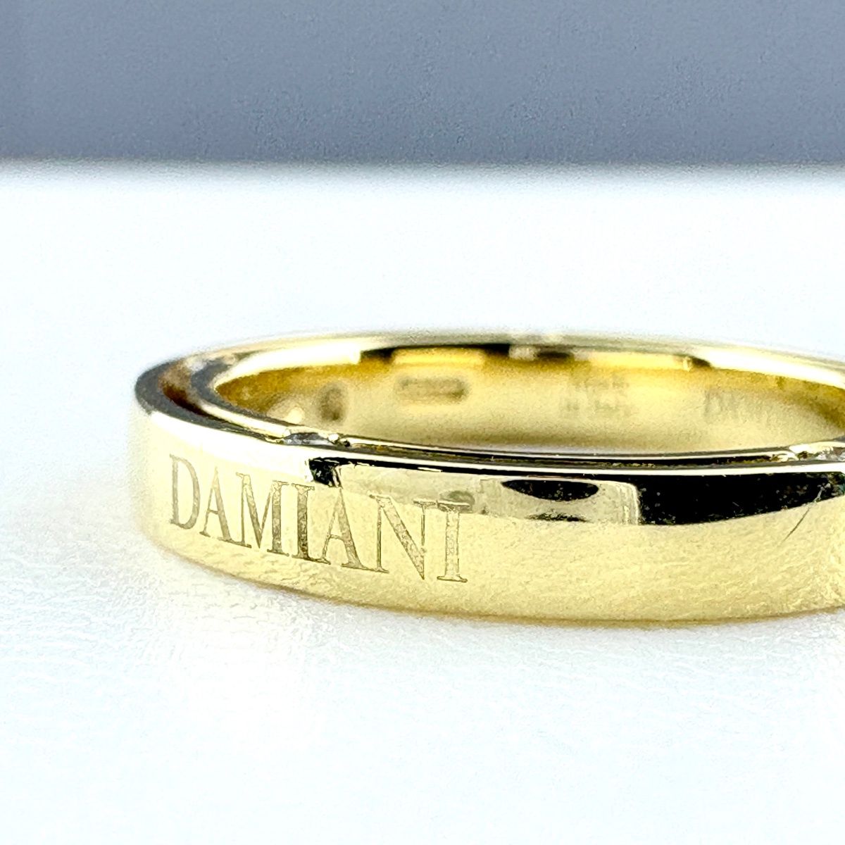 ダミアーニ Damiani D サイド リング YG イエローゴールド 指輪