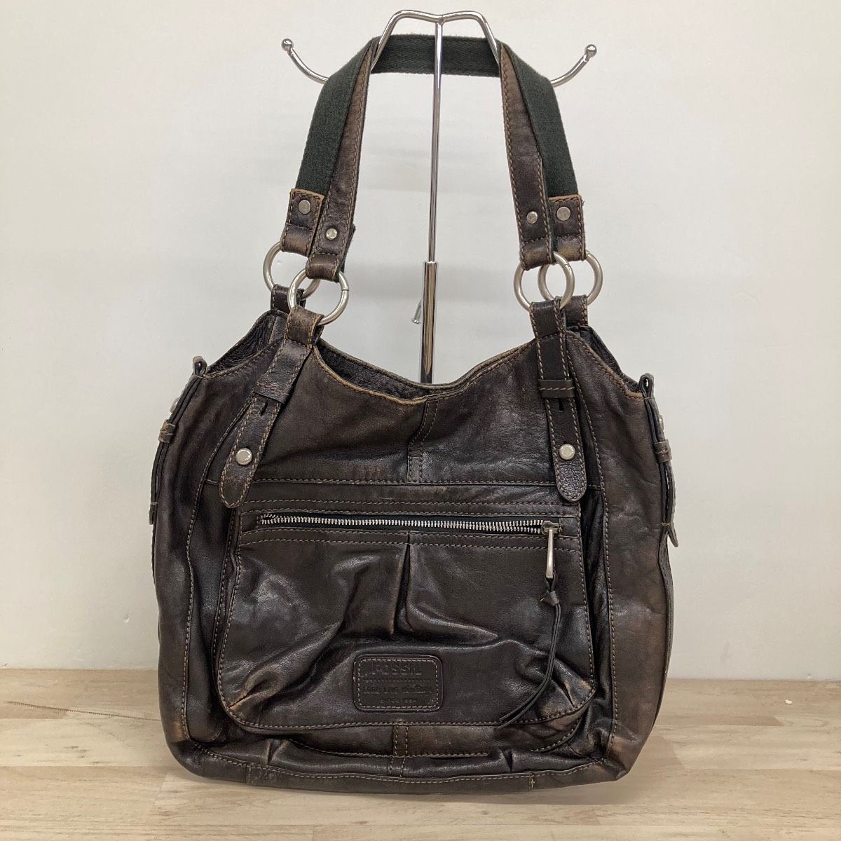 FOSSIL/フォッシル ショルダーバッグ/ハンドバッグ ダークブラウン 