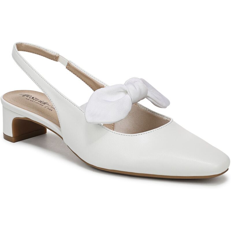 ライフストライド レディース シューズ パンプス LifeStride Lucia Womenslingback Pumps Bright White ホワイト