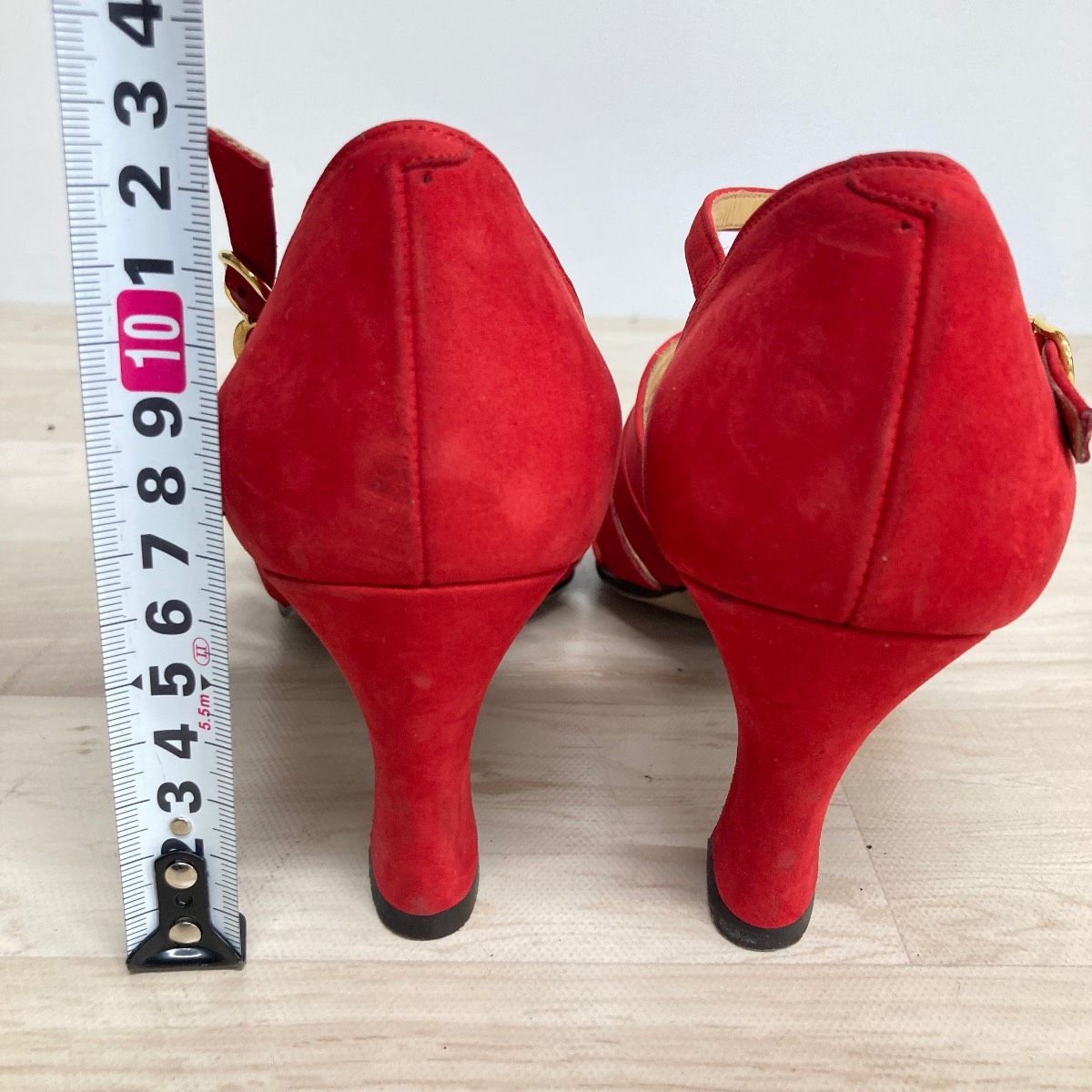 NINA RICCI ニナリッチ サンダル パンプス 35 1/2 (22.5cm相当) レッド