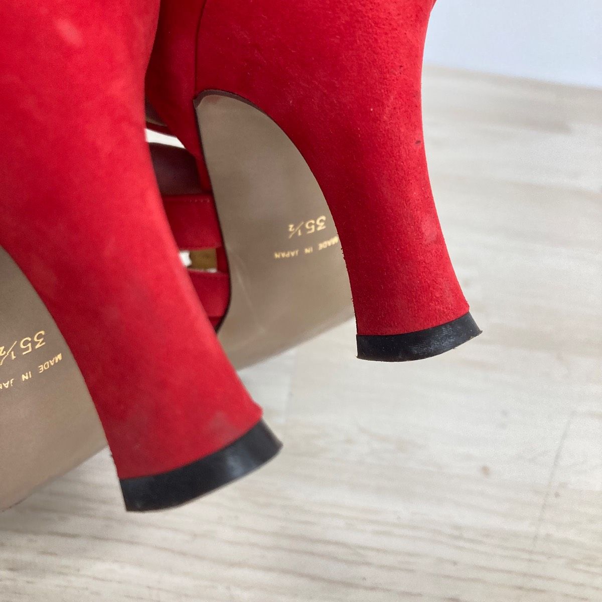 NINA RICCI ニナリッチ サンダル パンプス 35 1/2 (22.5cm相当) レッド