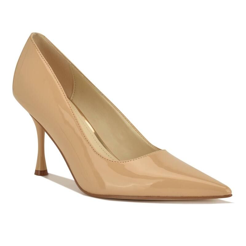ナインウェスト レディース シューズ パンプス Nine West Pursee Womens Pointy Toe SlipOn Dress Pumps Light Natural Patent