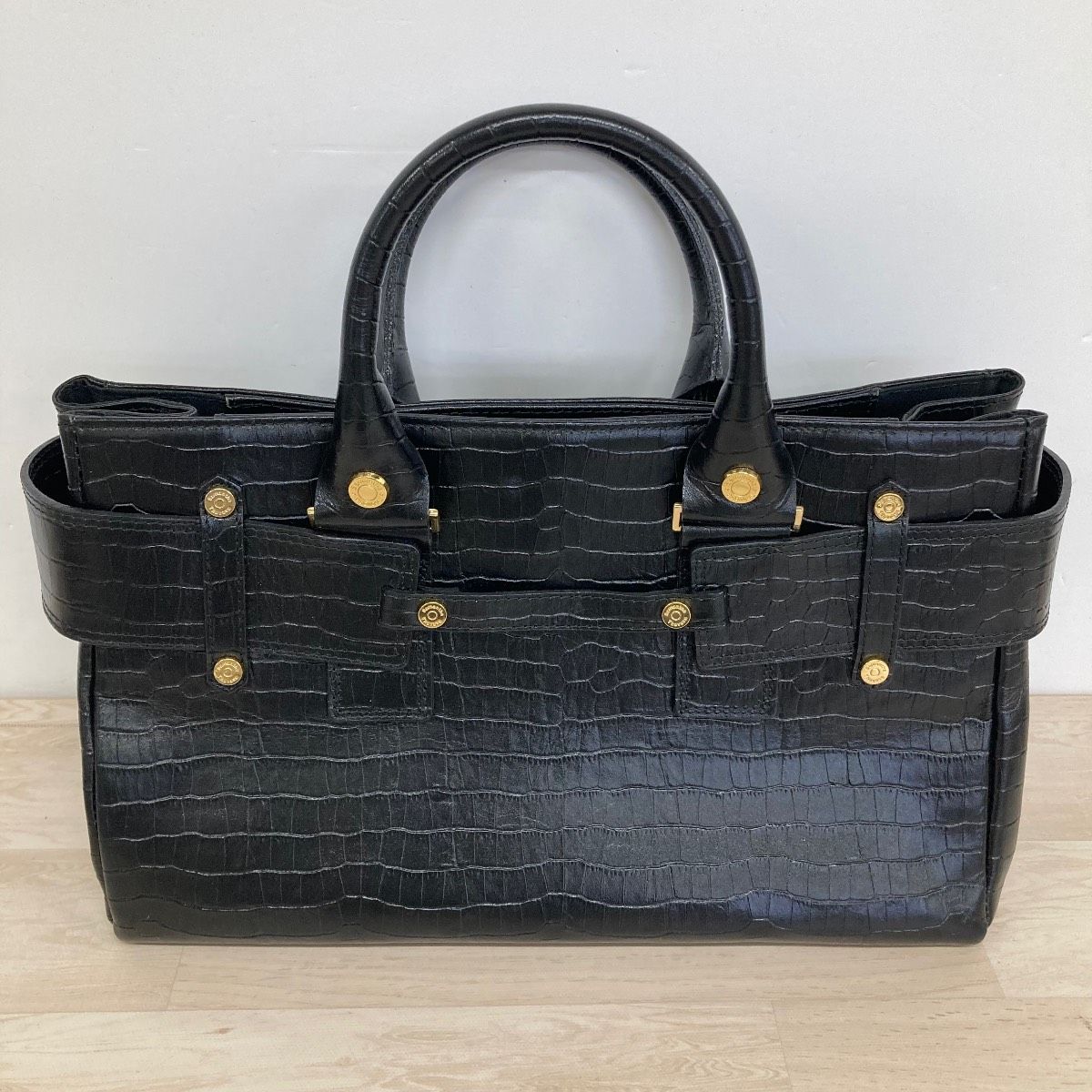 Samantha Thavasa クロコ型押し ハンドバッグ トートバッグ Samantha 
